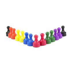 Strong magnets "LUDO", 14 pack mixed colors (MODA)