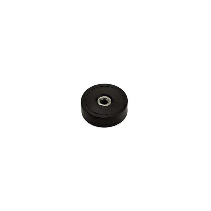 Rubber magnet with internal thread, Ø20 mm.