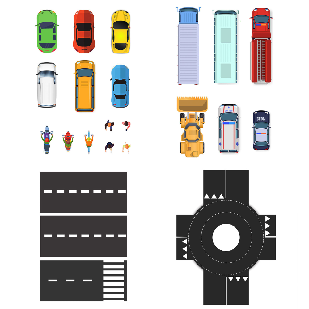 Driving school magnets - Collection pack (4 sheets)