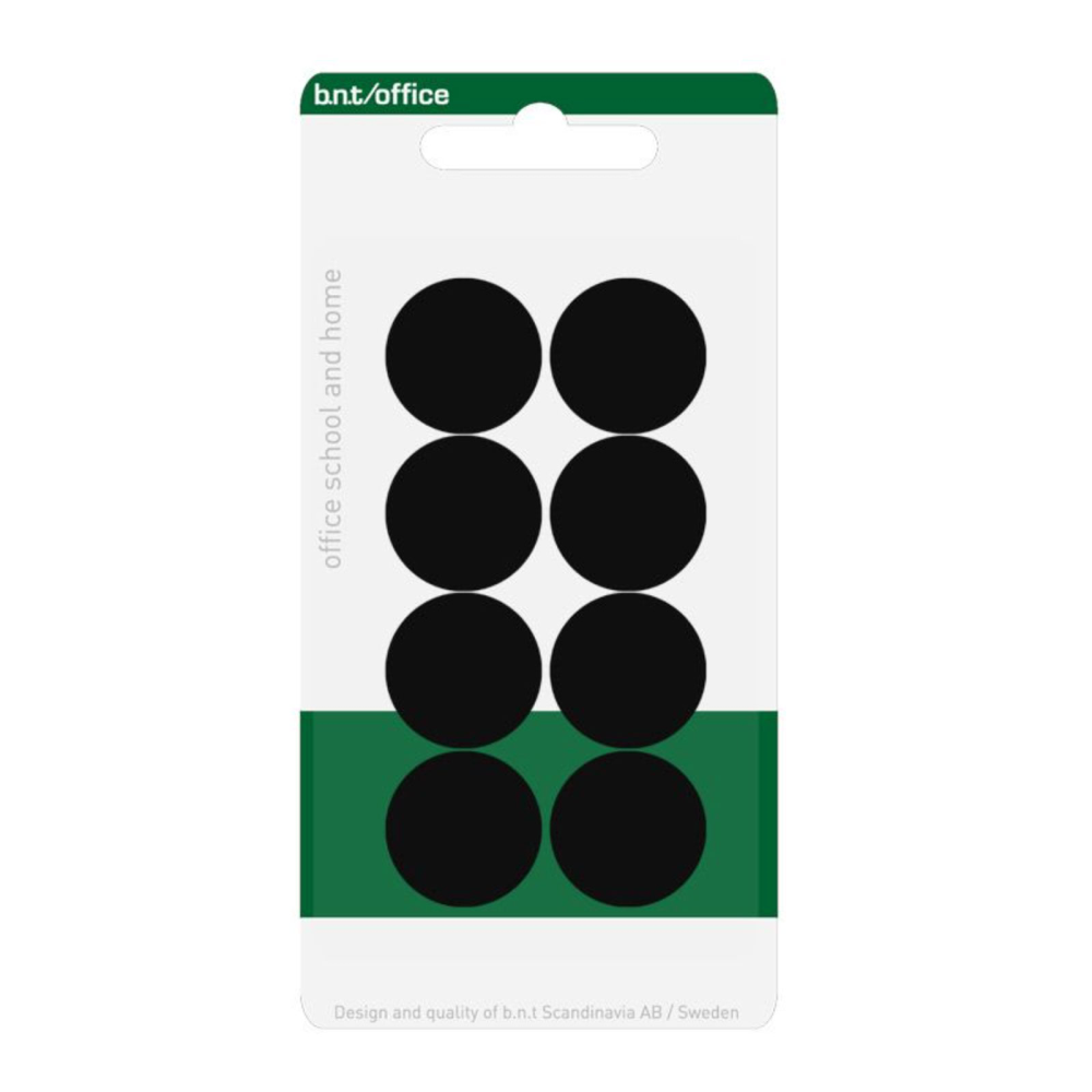 BNT Office Magnet, Black Ø20 mm. (8-pack)