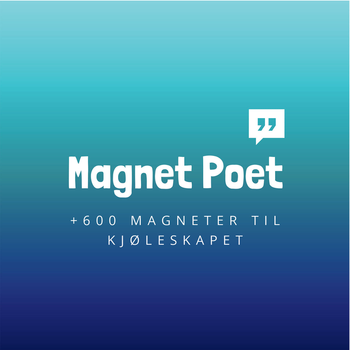 MagnetPoet XL Norwegian - Fridge poetry (+600 pcs.)