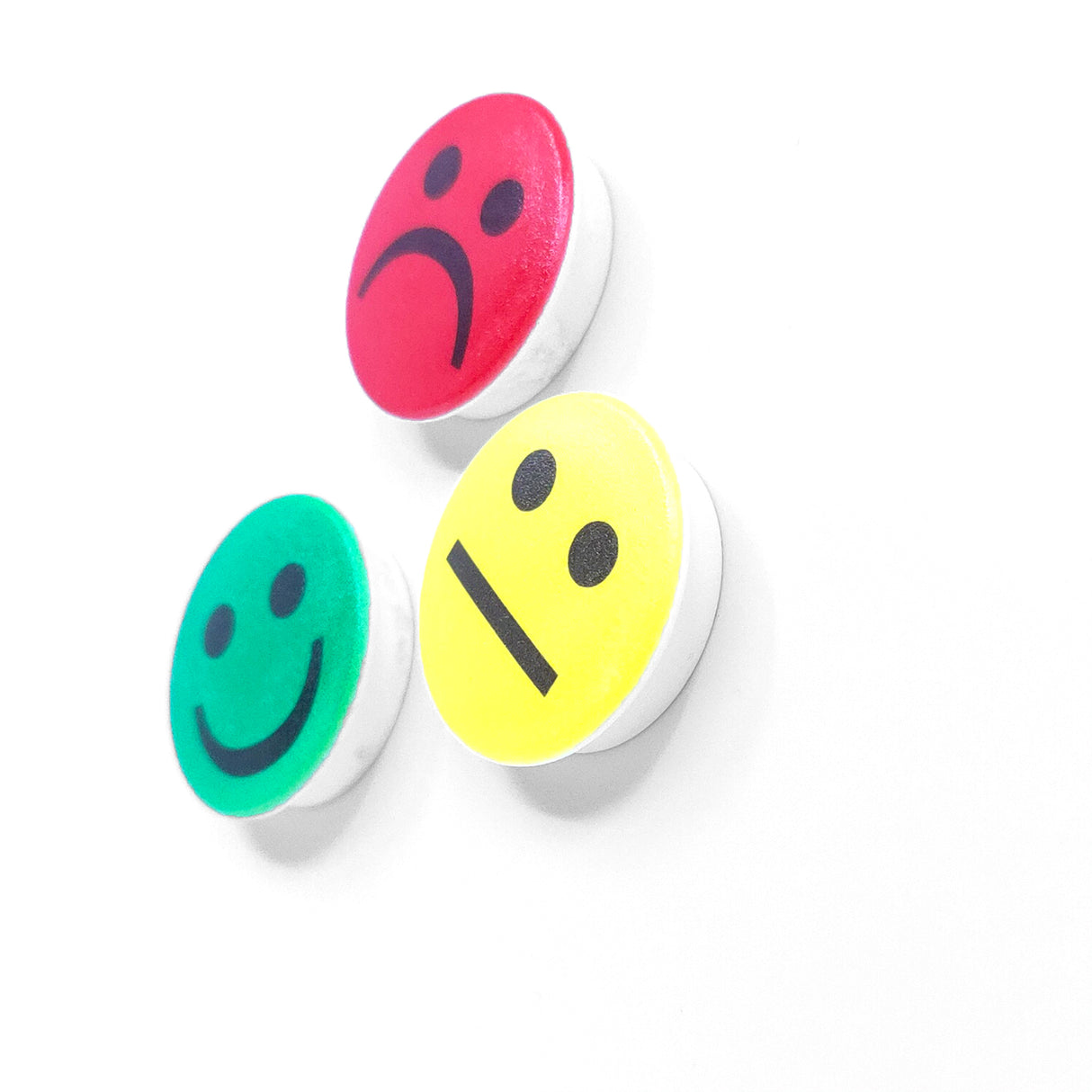 Smiley Magnet yellow, Neutral - Strong magnet