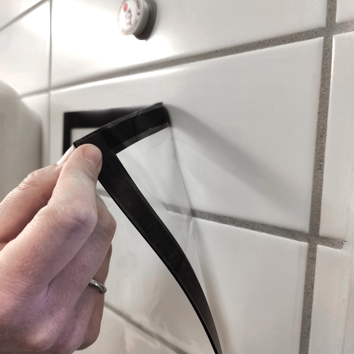 Magnetic pocket A4, Black w/writing field