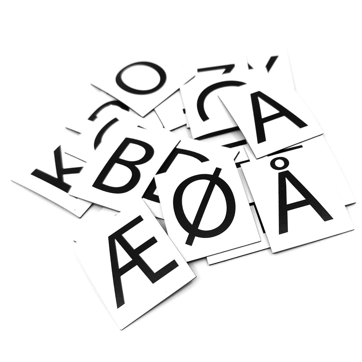 Magnetic letters extra (5 pcs.) - Magnetic foil 6x8 cm.