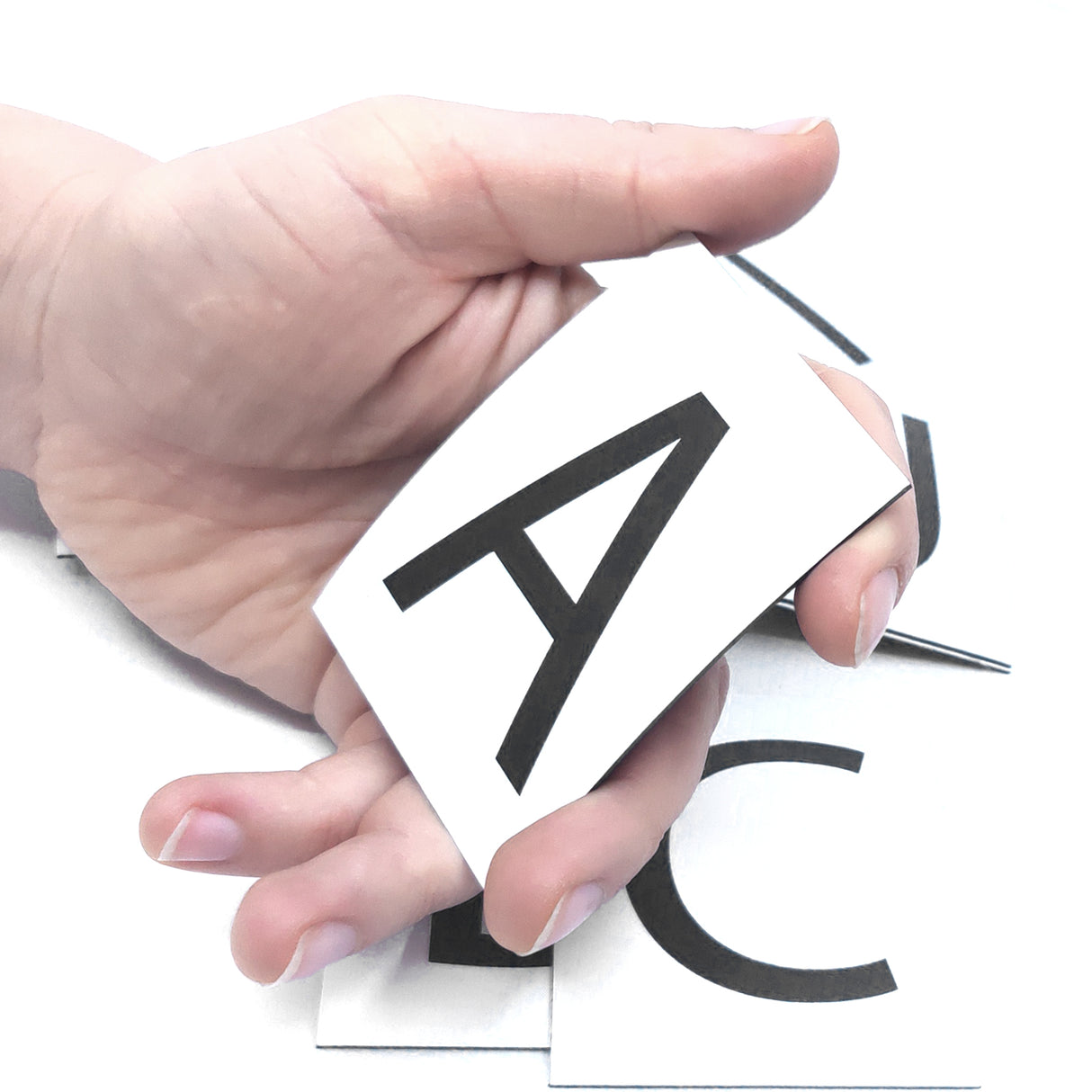 Magnetic letters A-Å - Magnetic foil 6x8 cm.