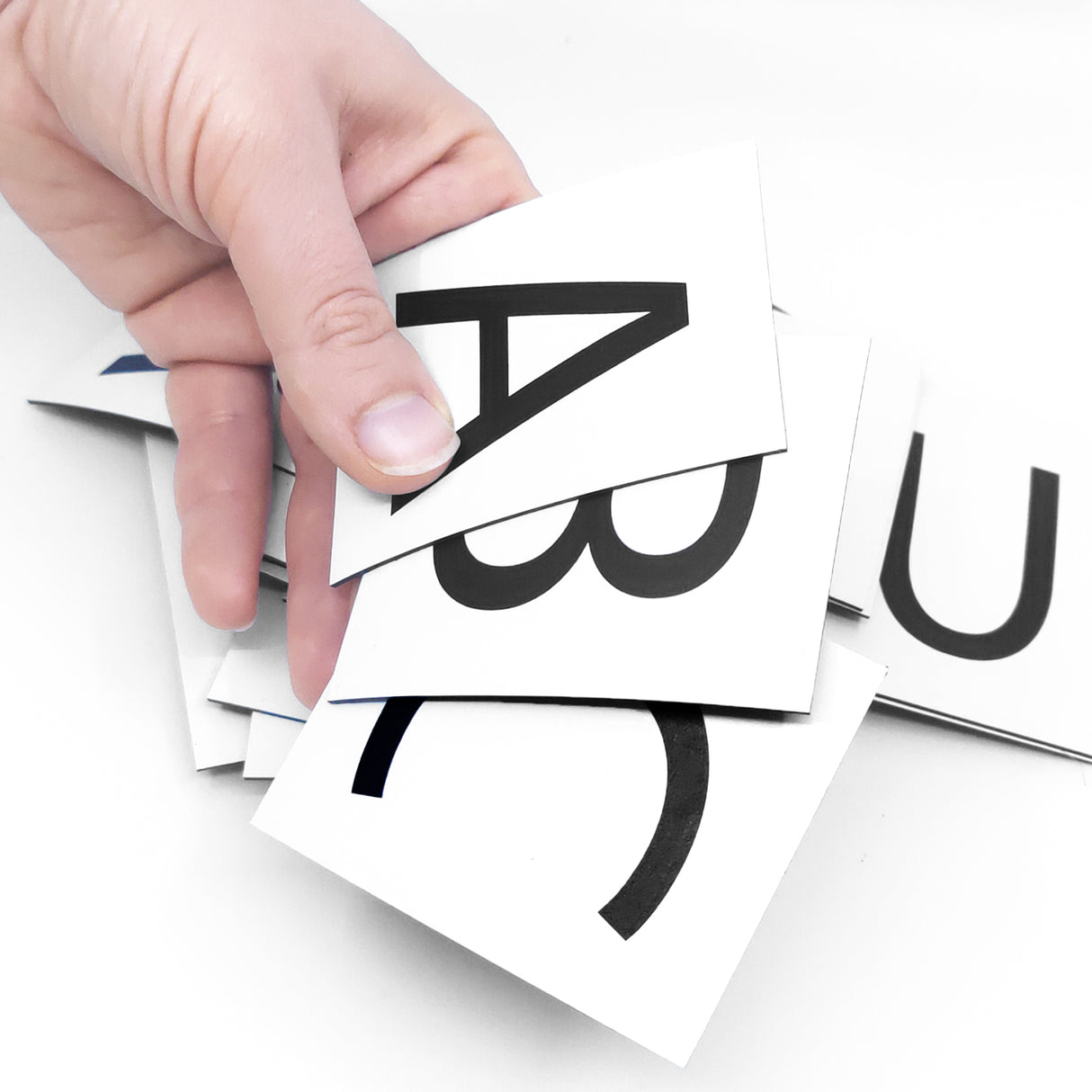 Magnetic letters A-Å - Magnetic foil 6x8 cm.