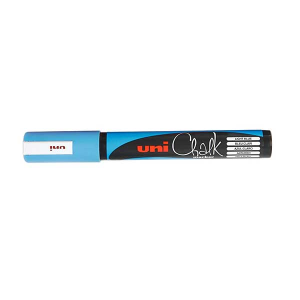 UNI Chalk Marker, Blue (1.8 - 2.5 mm) - PWE-5M