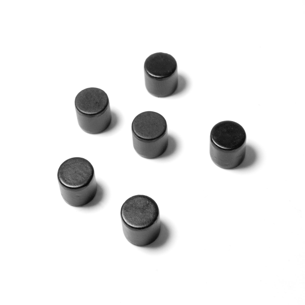 BOLT magnets 8x8 mm., 6-pack BLACK