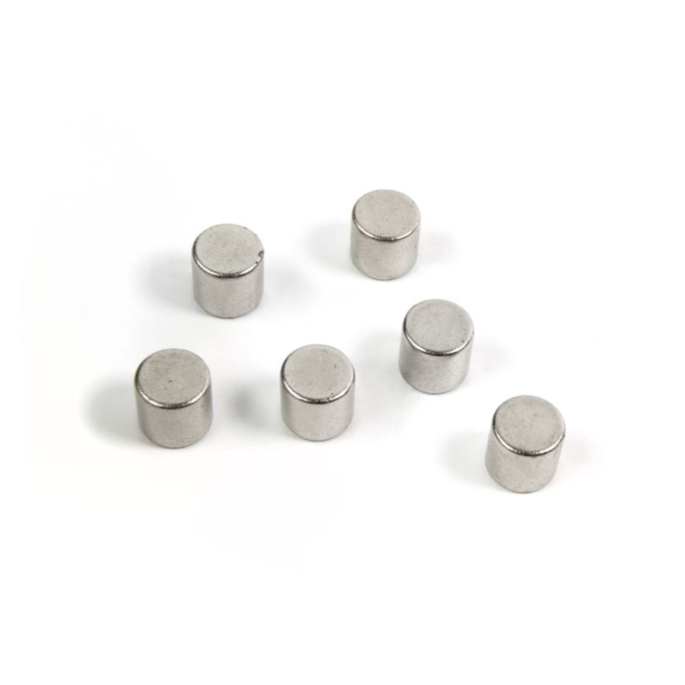 BOLT magnets 8x8 mm., 6-pack SILVER