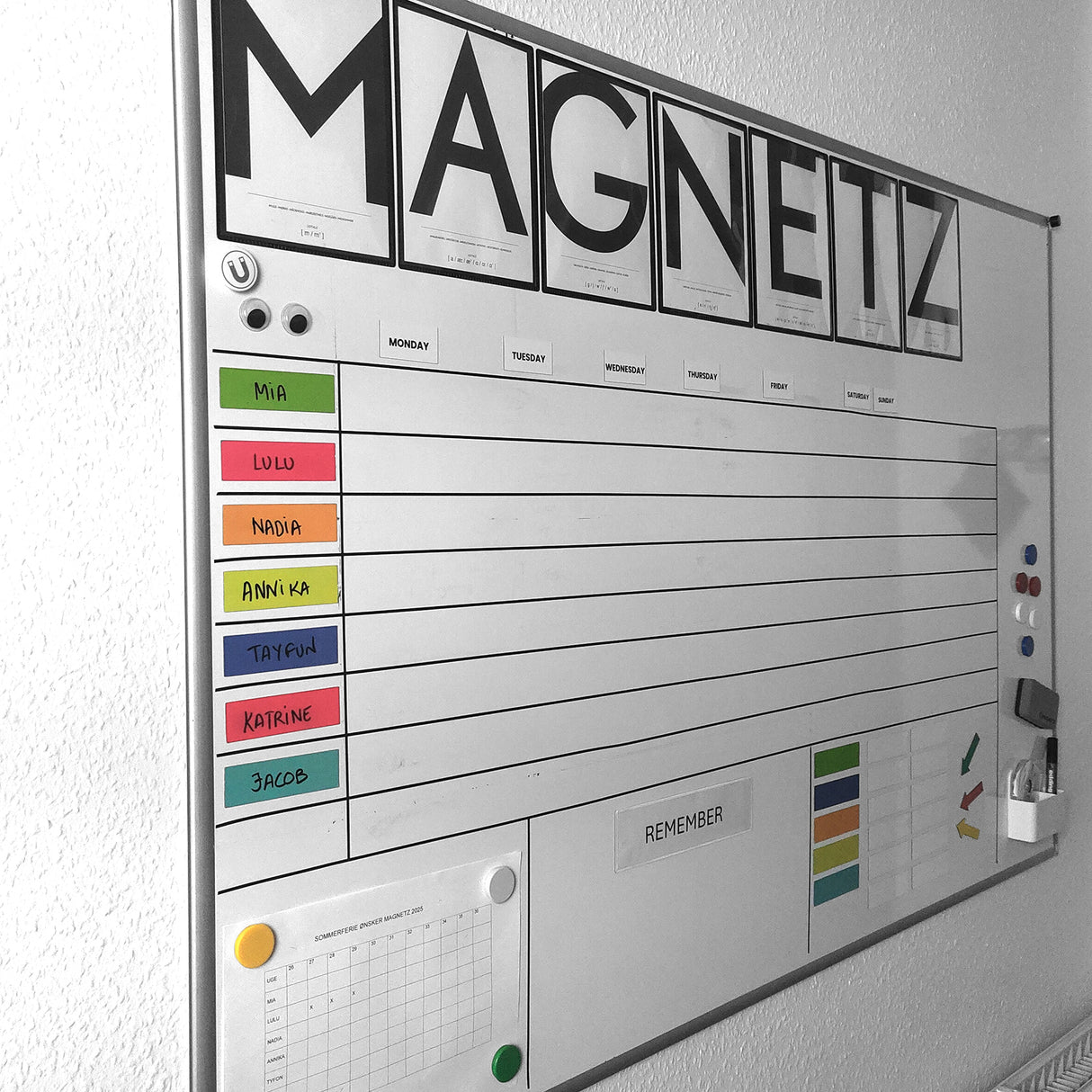 WEEKDAYS english - Magnetic set