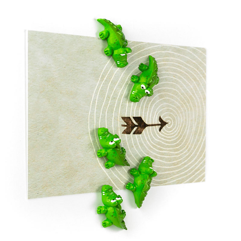CROC magnets, 5 pack - Fridge magnets