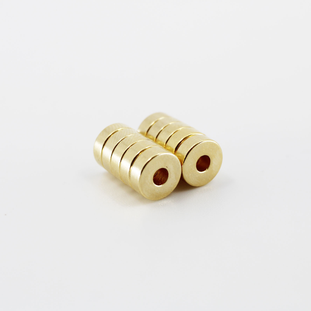 Power magnet, Ring 6x2x2 mm, Gold