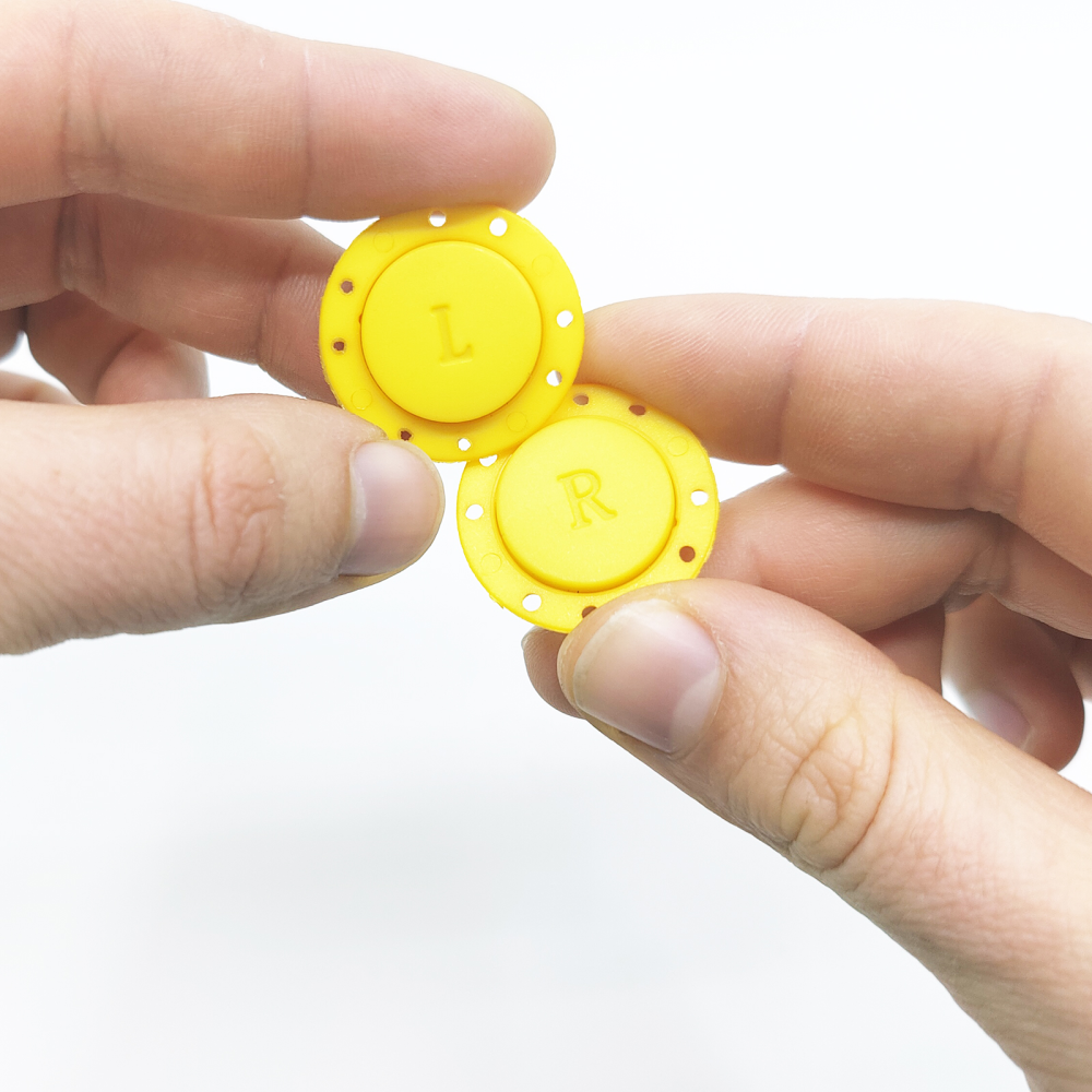 Magnetic button 26 mm., Yellow