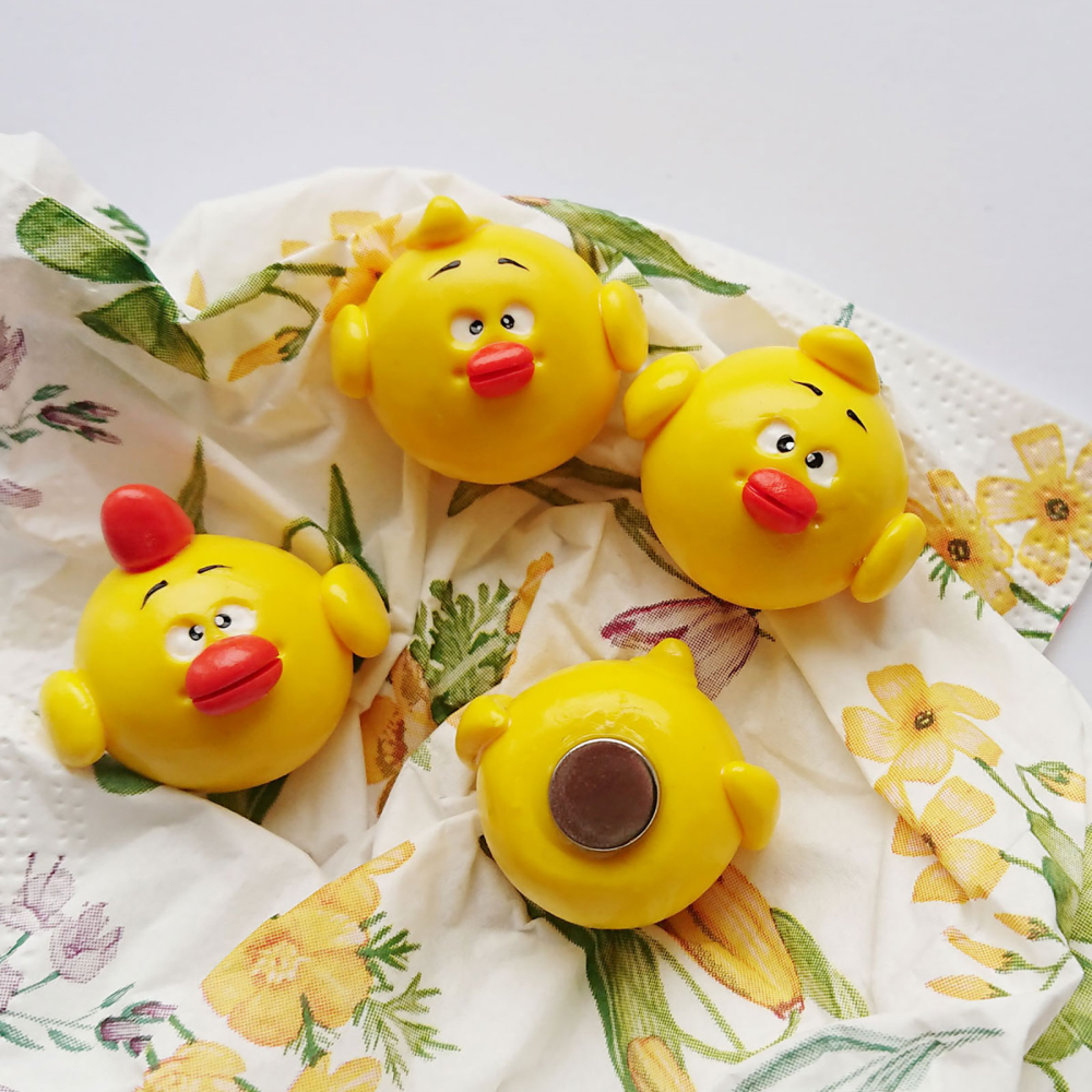 Chicken Magnets, 4-pack - fridge magnets