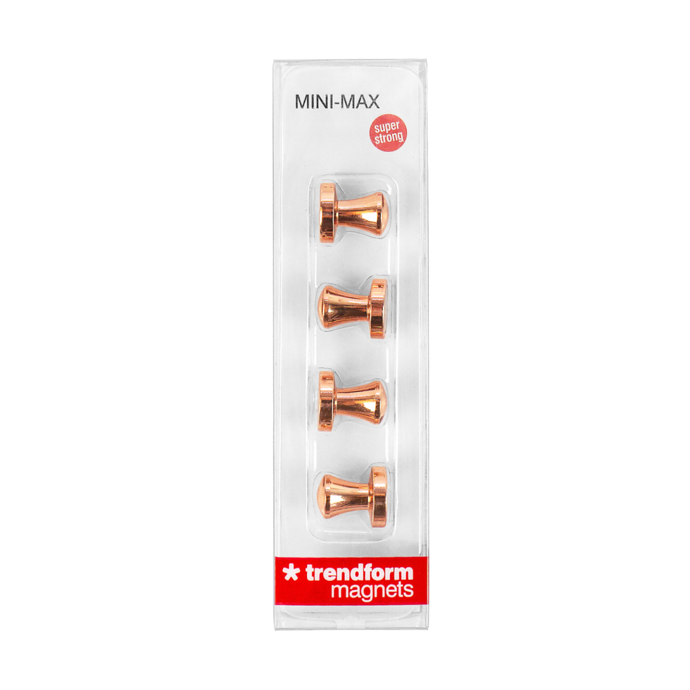 Powerful magnet mini-max, COPPER 4-pack
