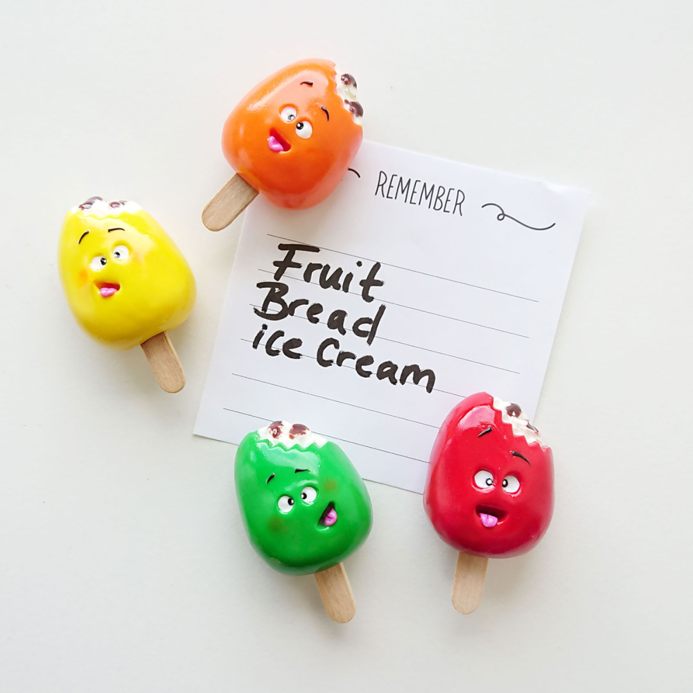COLORFUL ice magnets, 4-pack - fridge magnets