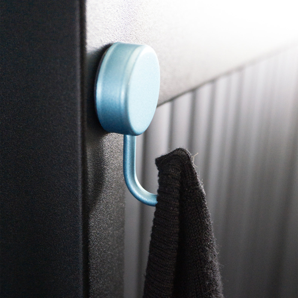 PORTA magnetic hooks sky blue, 2-pack