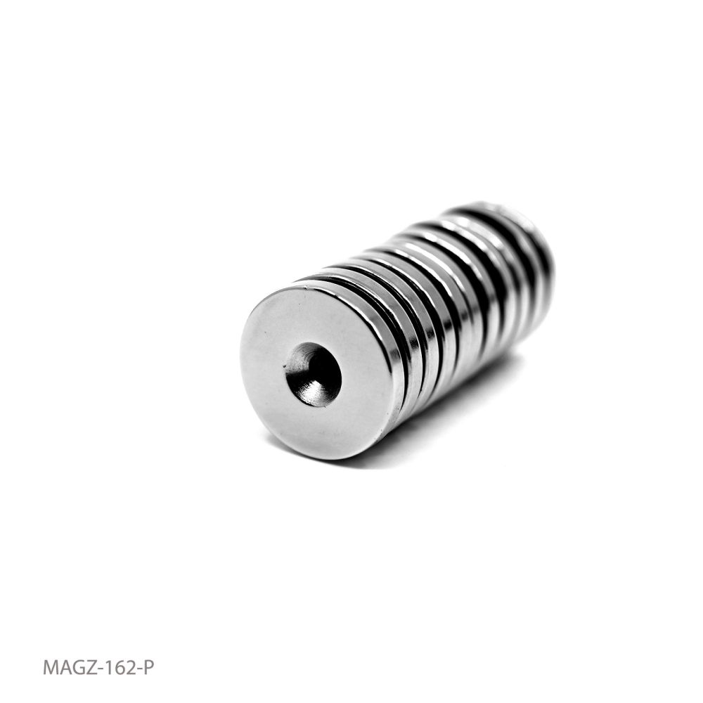 Countersunk power magnet, Ring 27x4 mm.