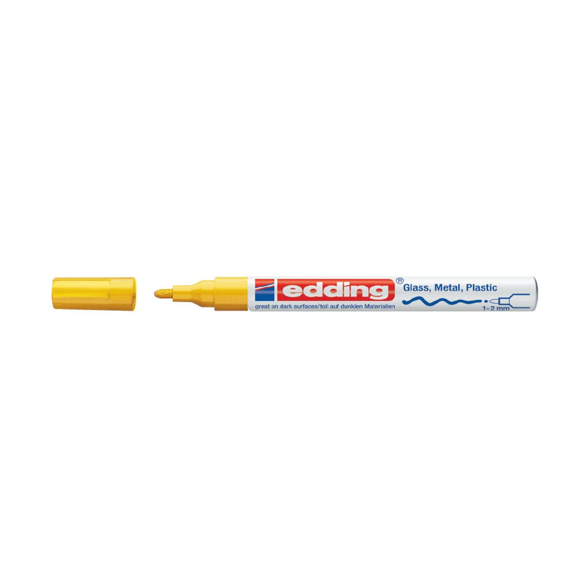 Edding 751 Paint Marker, Yellow (1-2 mm.)