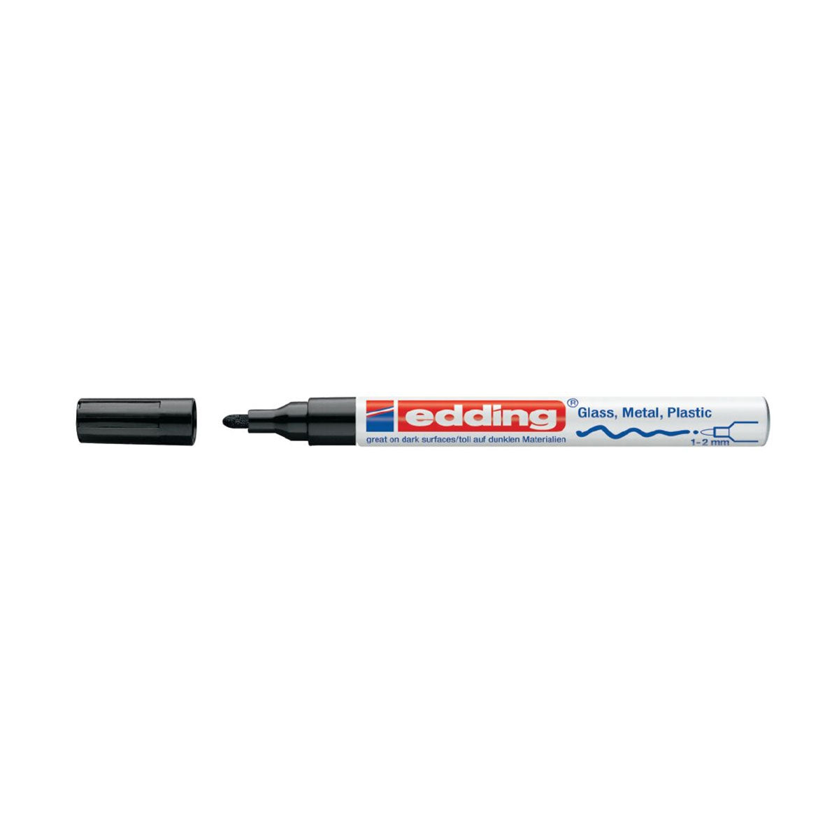Edding 751 Paint Marker, Black (1-2 mm.)