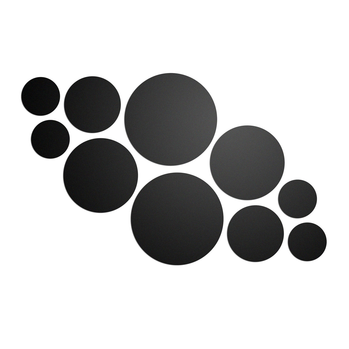 Round metal boards "FLEX MINI" mix, Black (10-pack)