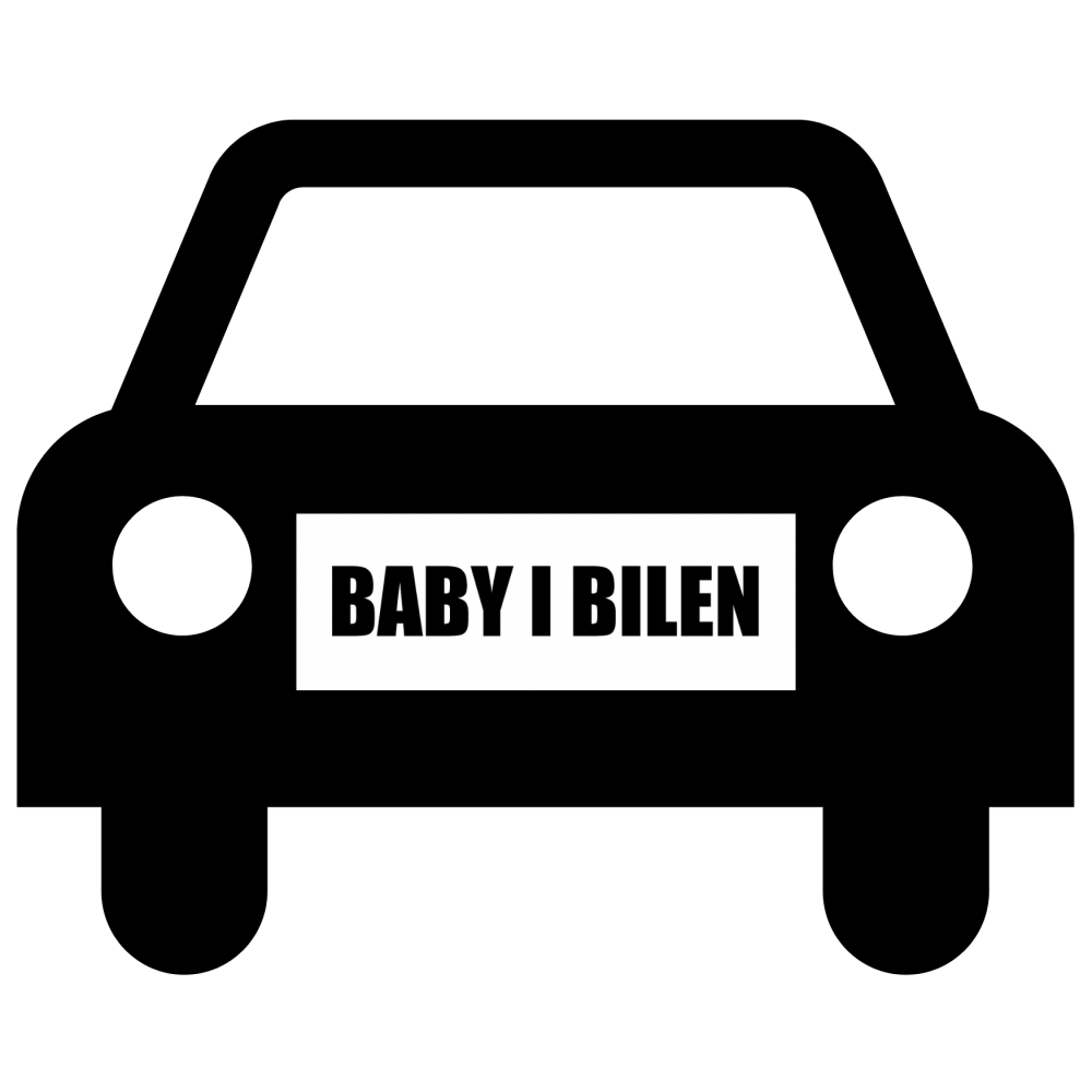 BABY IN THE CAR #2 - magnetic sign for car
