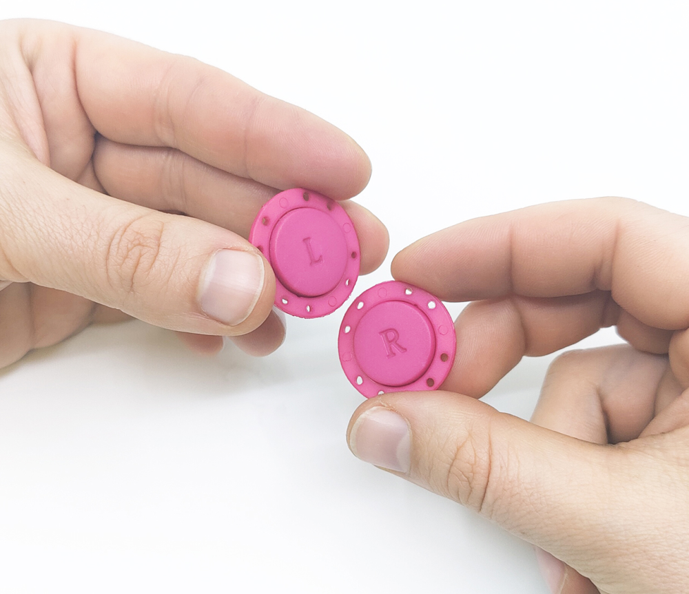 Magnetic button 26 mm., Dark Rose
