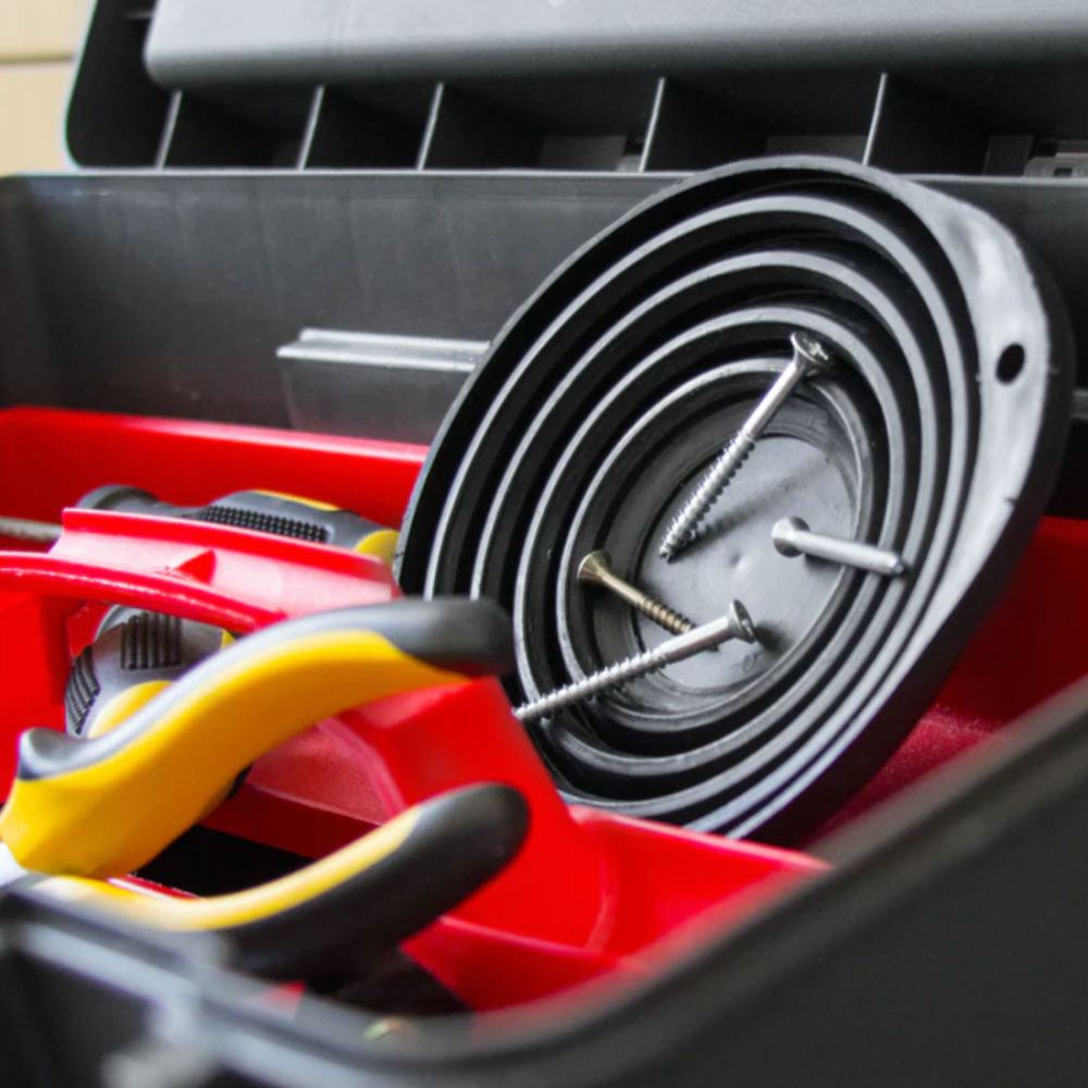 Magnetic rubber bowl for screws and nails, Ø135 mm