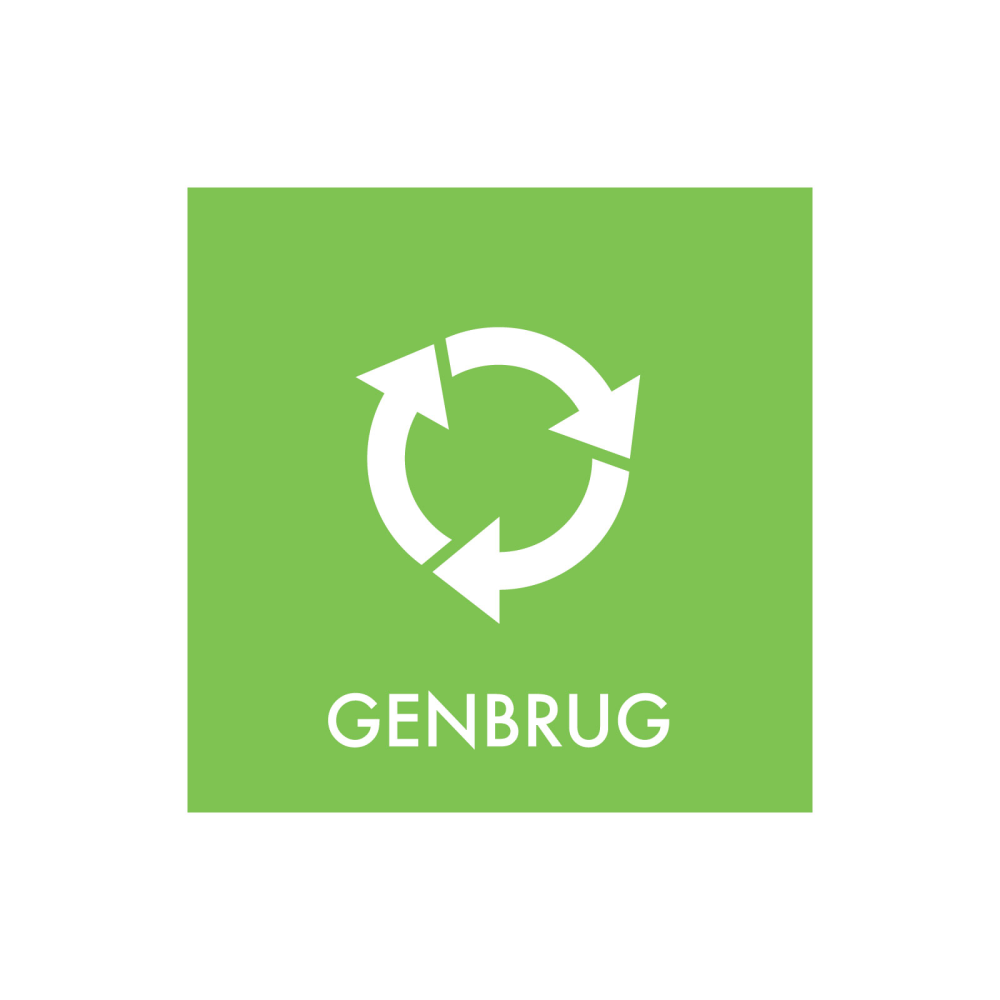 Waste sorting "recycling" - magnetic sign 30x30 cm.