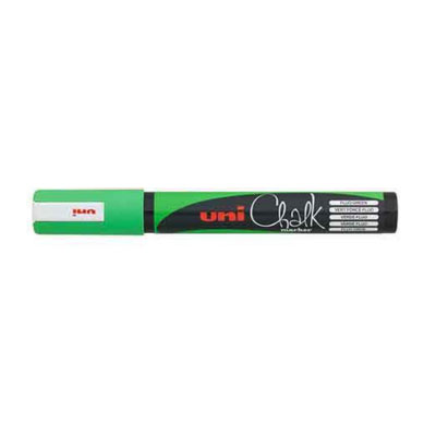 UNI Chalk Marker, Green (1.8 - 2.5 mm) - PWE-5M