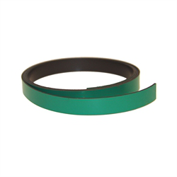 Magnetic foil, Green 10 mm. x 1 m.