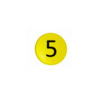 Strong symbol magnet, Yellow Round (5)