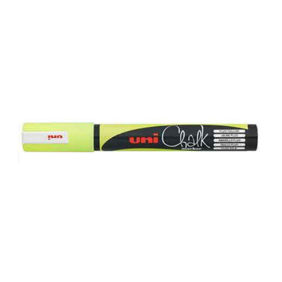 UNI Chalk Marker, Yellow (1.8 - 2.5 mm) - PWE-5M
