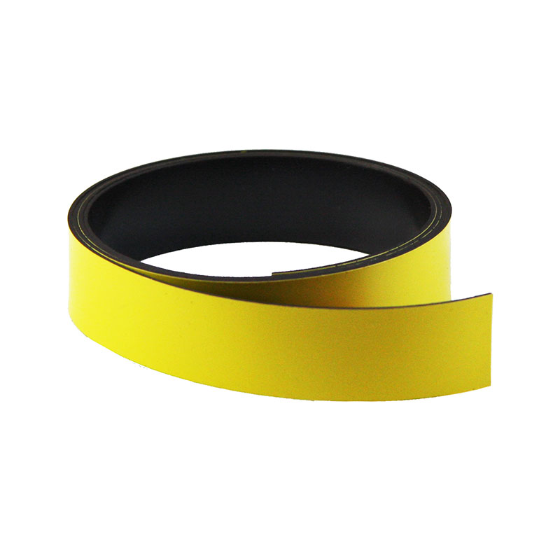Magnetic foil, Yellow 20 mm. x 1 m.