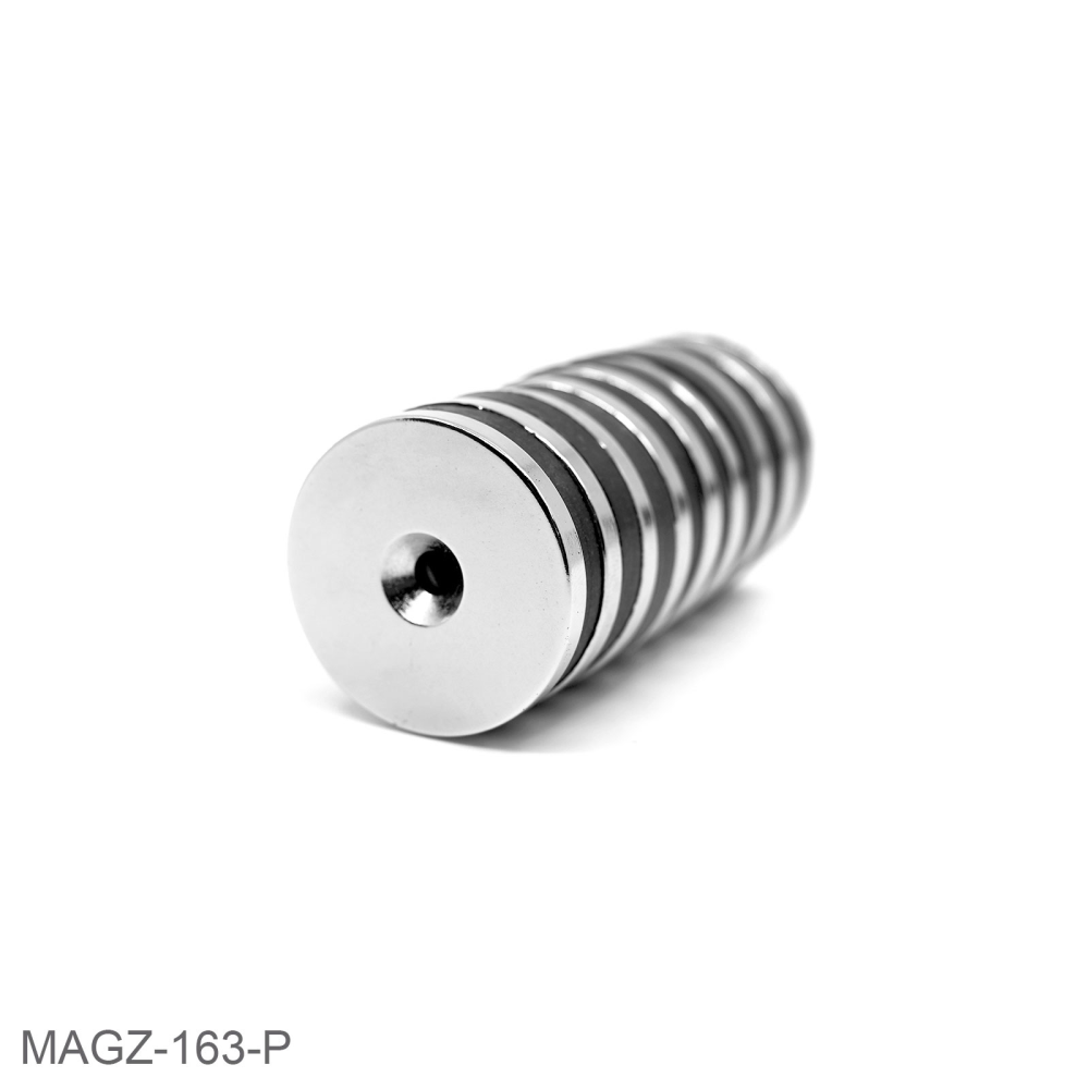 Countersunk magnet 34x4 mm. (neodymium)