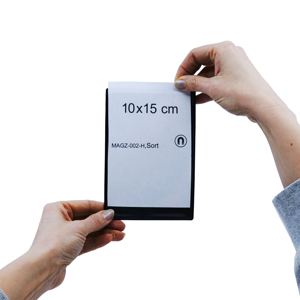 Magnetic pocket 10x15 cm, Black