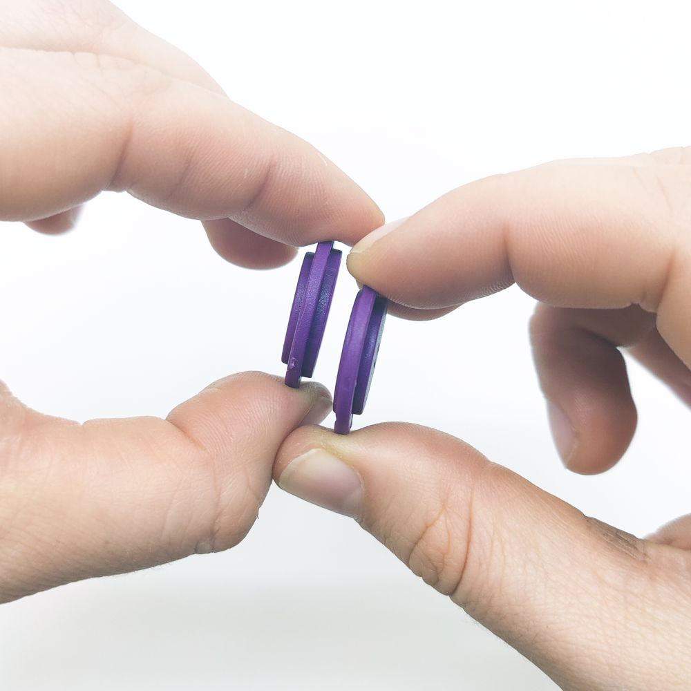 Sew-in Magnetic Round Button 26 mm., Purple