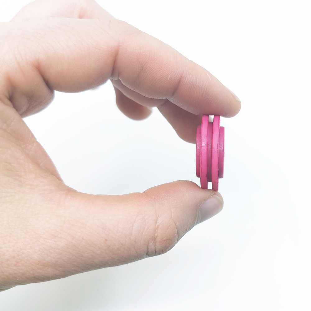 Magnetic button 26 mm., Dark Rose