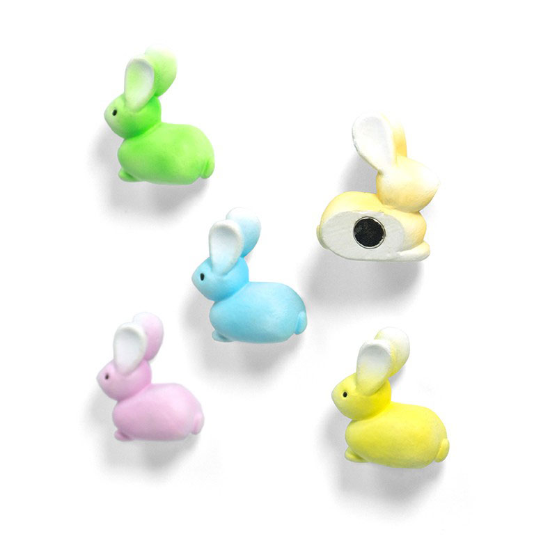 Rabbits 5 pack, fridge magnets
