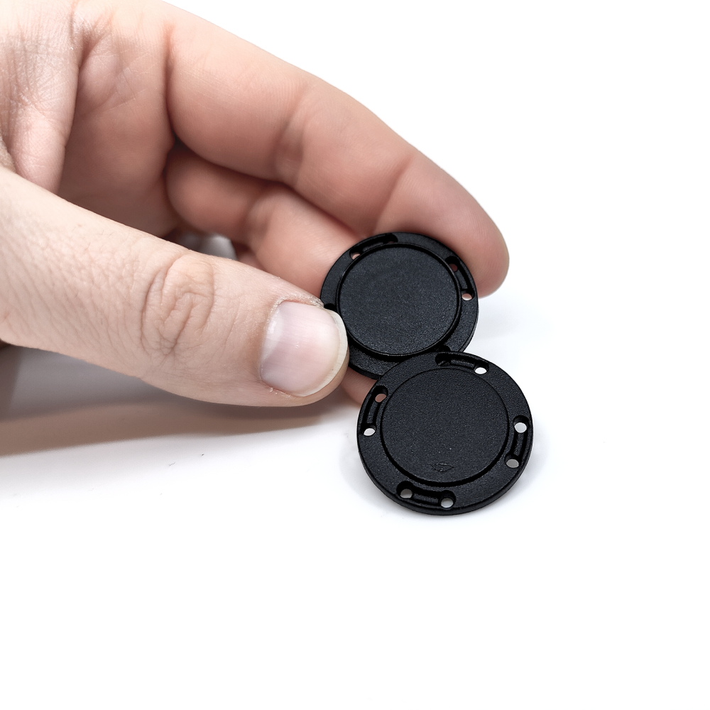Magnetic button 26 mm., Black