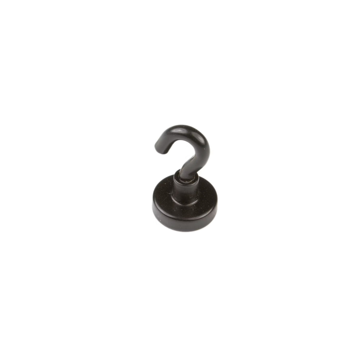 Pot magnet with hook, Black Ø16 mm.