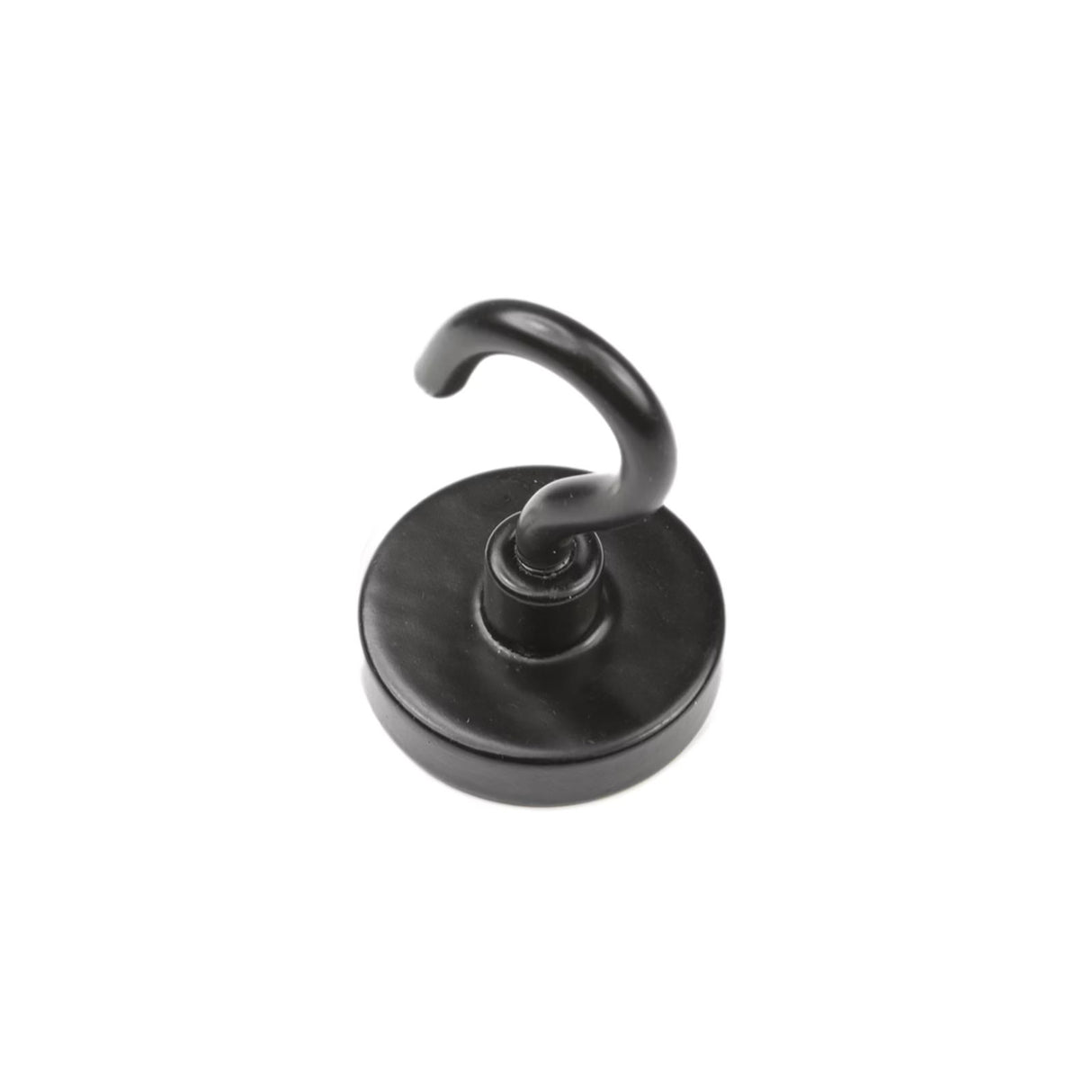 Pot magnet with hook, Black Ø32 mm.
