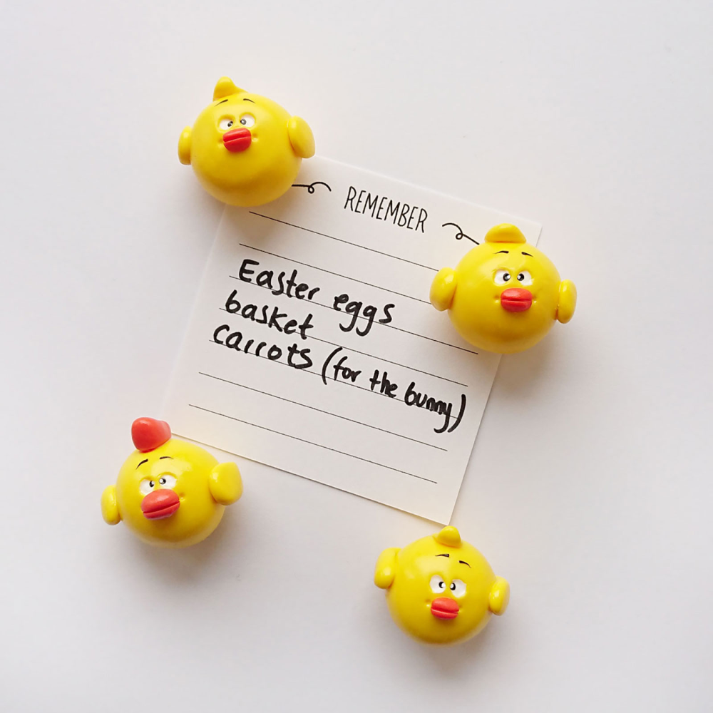 Chicken Magnets, 4-pack - fridge magnets