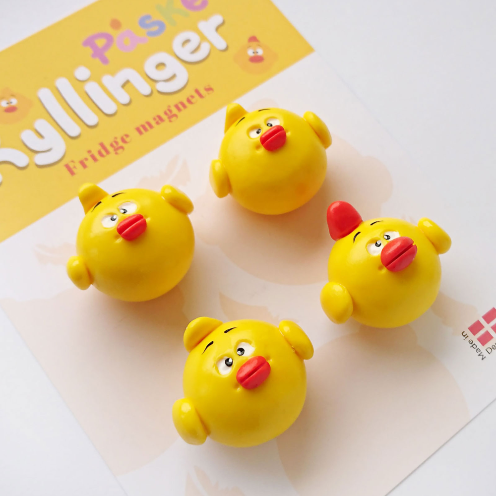 Chicken Magnets, 4-pack - fridge magnets