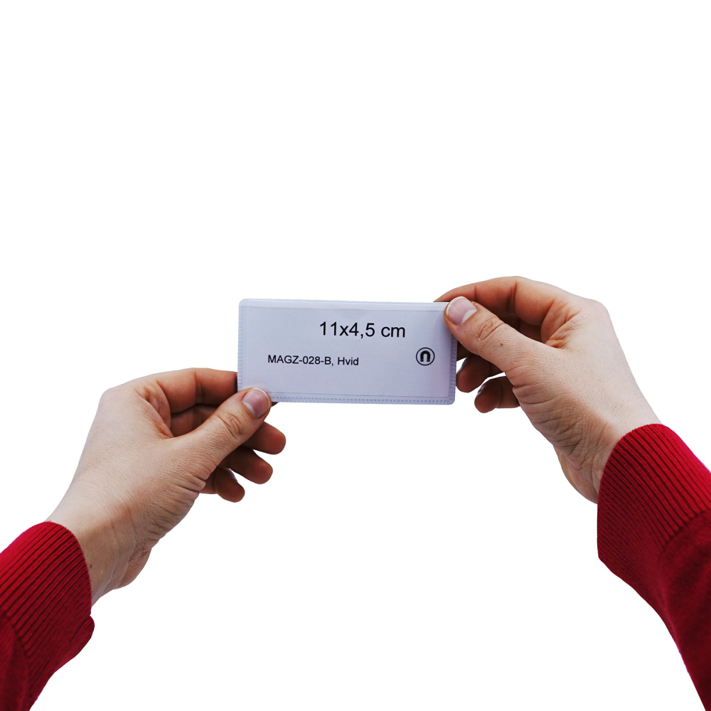 Magnetic pocket 11x4,5 cm., White