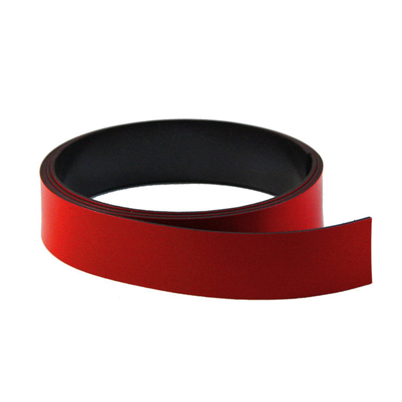 Magnetic foil, Red 20 mm. x 1 m.