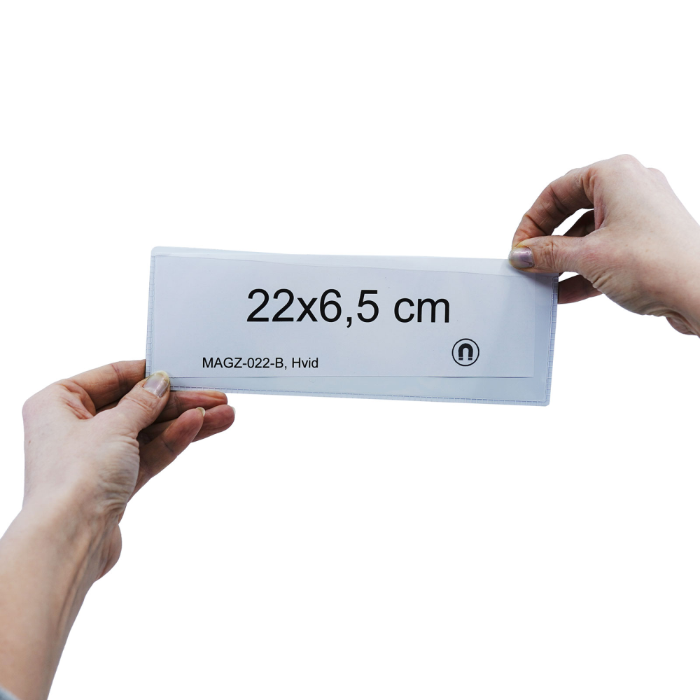 Magnetic pocket 22x6.5 cm., White