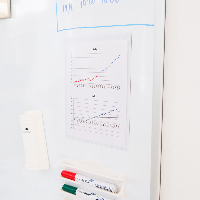 Magnetic pocket A5, White w/Quickload