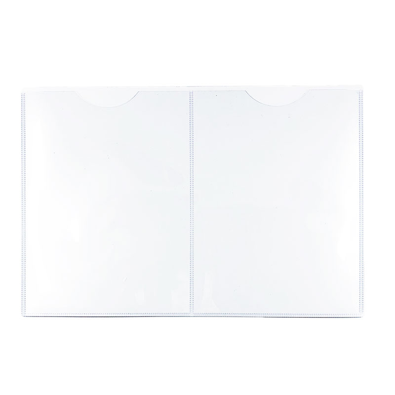 Magnetic pocket double A5 in white