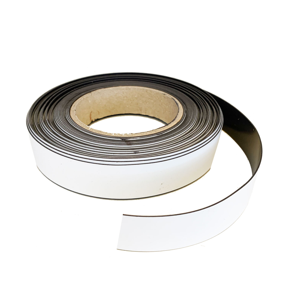 Magnetic tape White, 25 mm. (10 meters, roll)